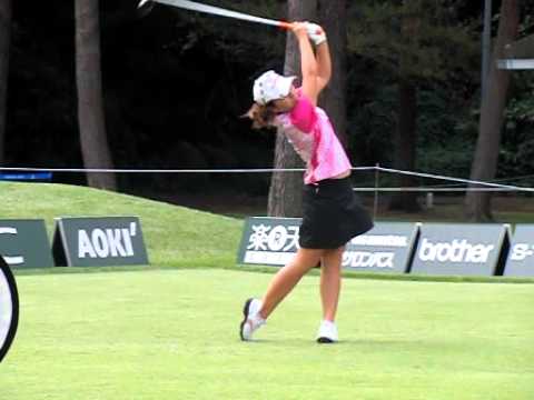 宮里　美香　ドライバー　日本女子オープン　練習日　CIMG0334.AVI