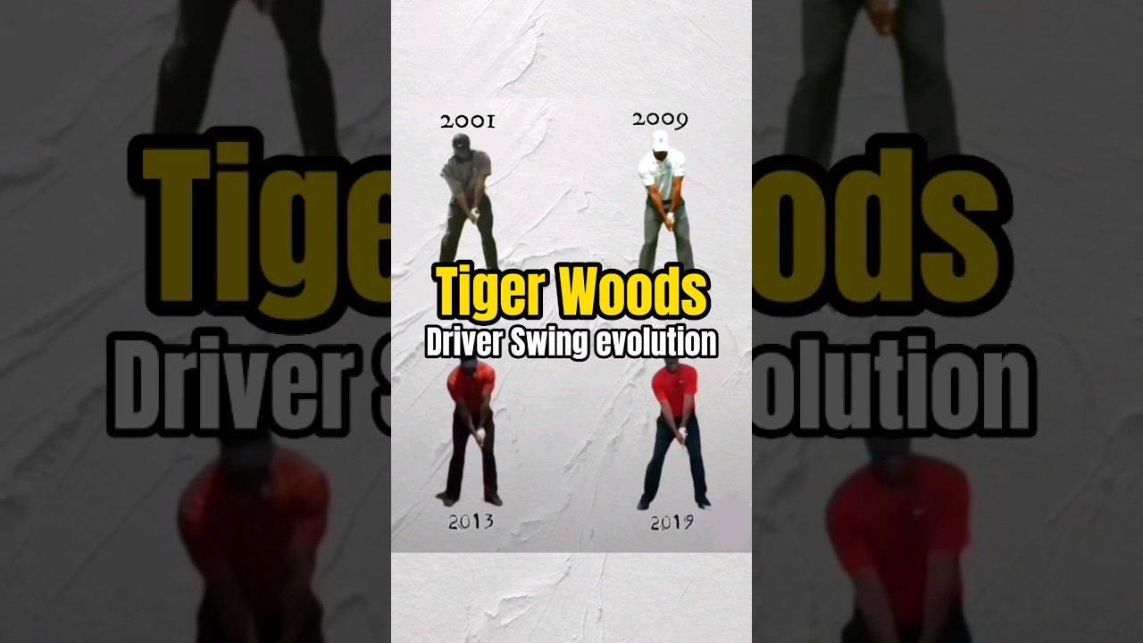 Tiger Woods 🐯 Driver Swing Evolution in 3D