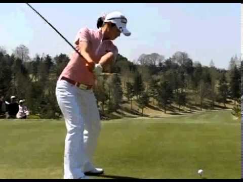 諸見里しのぶプロのドライバースイング動画