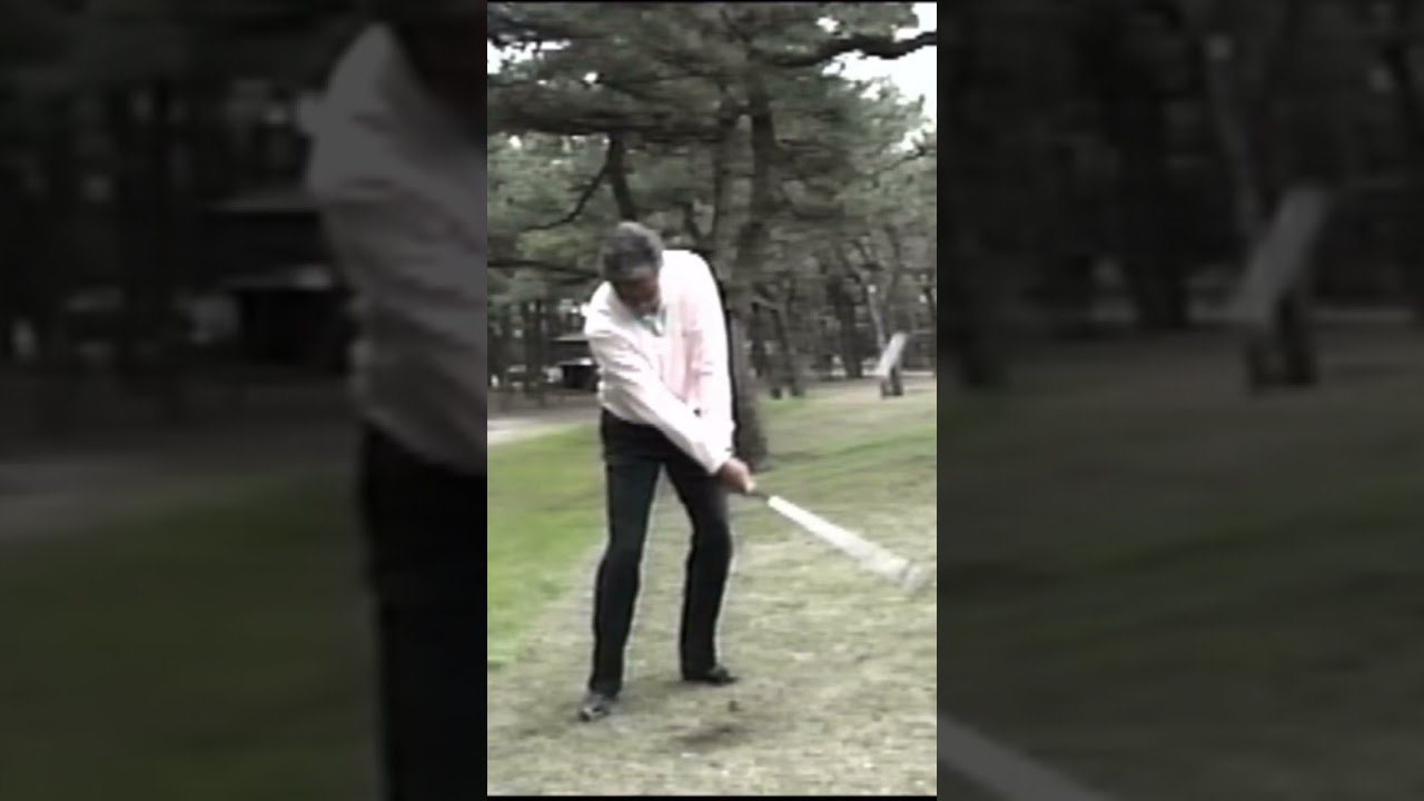 《青木功プロ》のロブショット！バンカーショットのように！　#golf #playgolf #パーシモンHAGE #青木功 #アプローチ