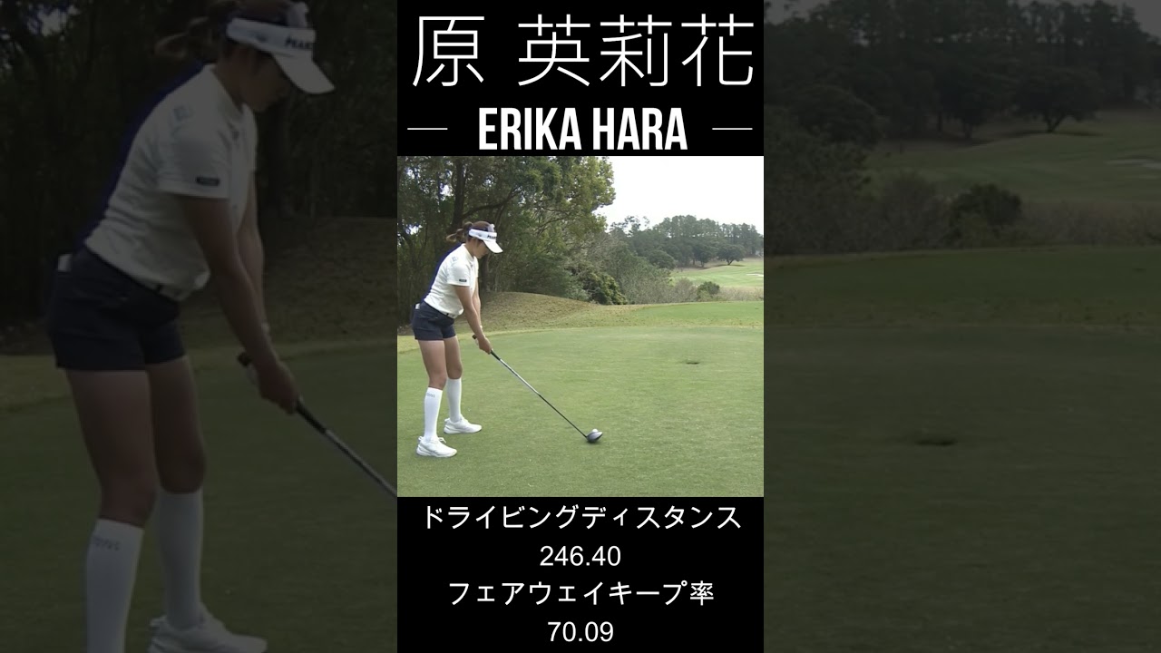 【ゴルフスイング】ティショット前に気合を入れる原英莉花  #short
