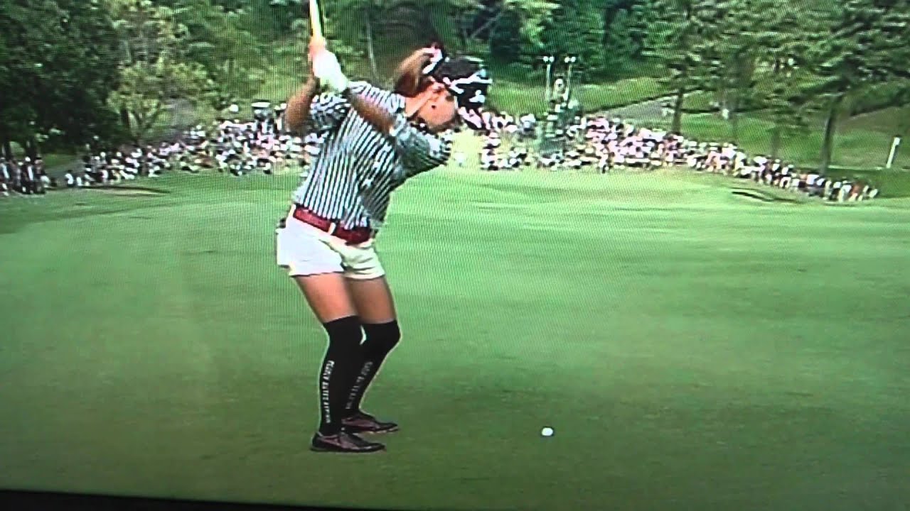 木戸  愛  日本女子オープン３日目  アイアンスウィング