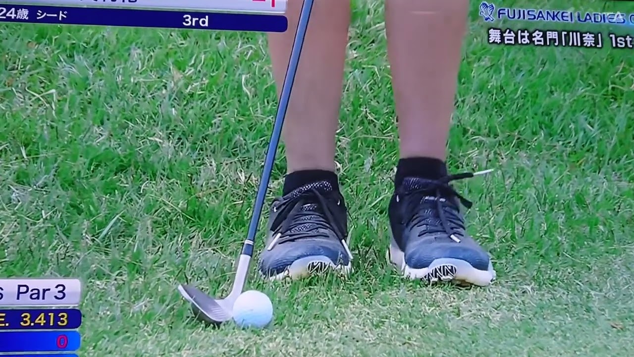 フジサンケイレディース2023初日、原 英莉花プロ💕ナイスボギー☺️