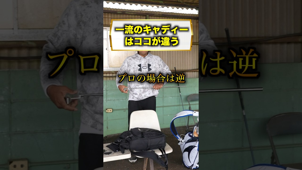 一流のキャディーはココが違う！！ #shorts #福嶋晃子 #ゴルフ #プロゴルファー #golf