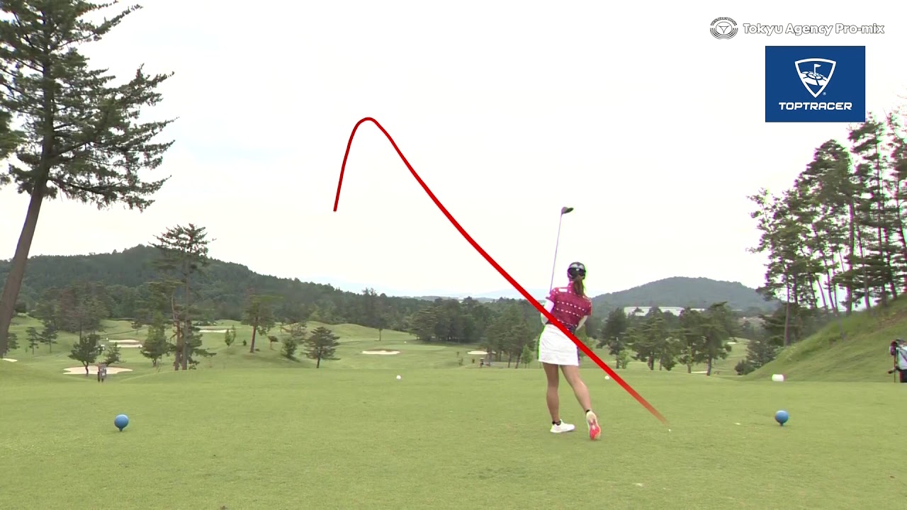 松田鈴英 ドライバーショット