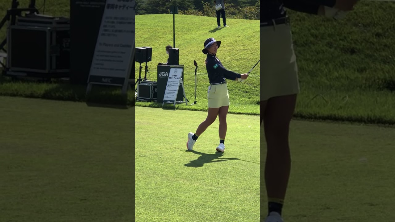 【ティーが飛ばないシリーズ】美 スイング　ティーを飛ばさない　松田 鈴英 プロ