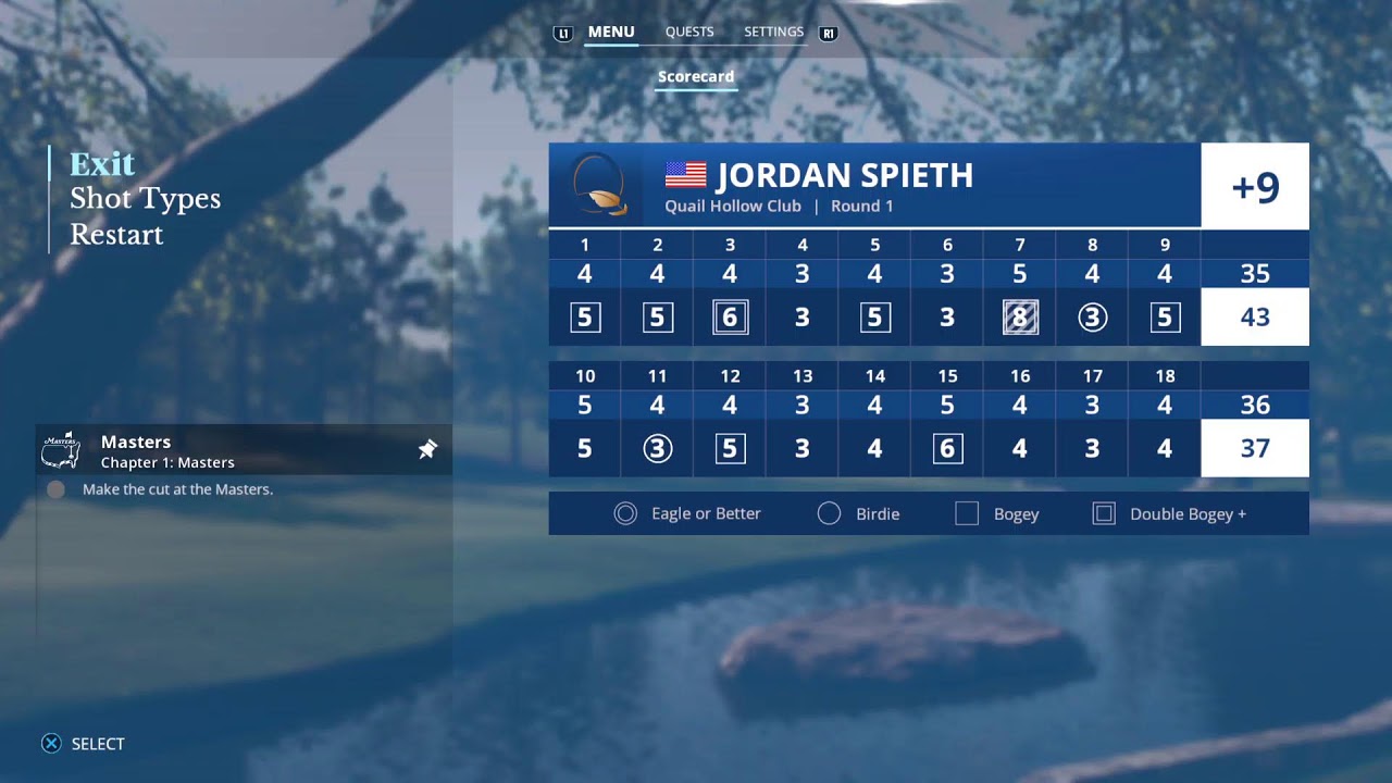 PS5 EAスポーツPGAツアー クエイルホロウ 2017全米プロ舞台