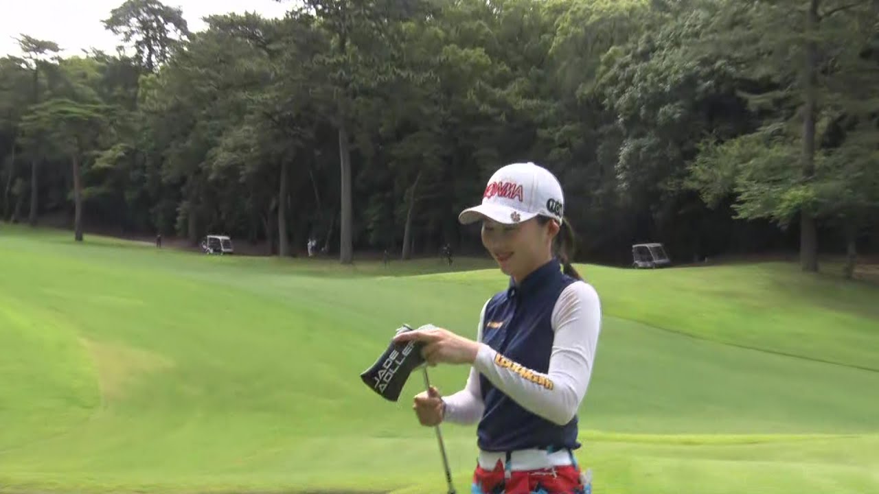 新武瑠衣　イーグル、いけた…！？決勝１Hセカンドショット！！[ユピテル・静岡新聞SBSレディース]