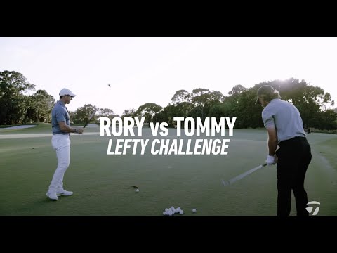 ローリー・マキロイとトミー・フリートウッドが挑む『左打ちチャレンジ』