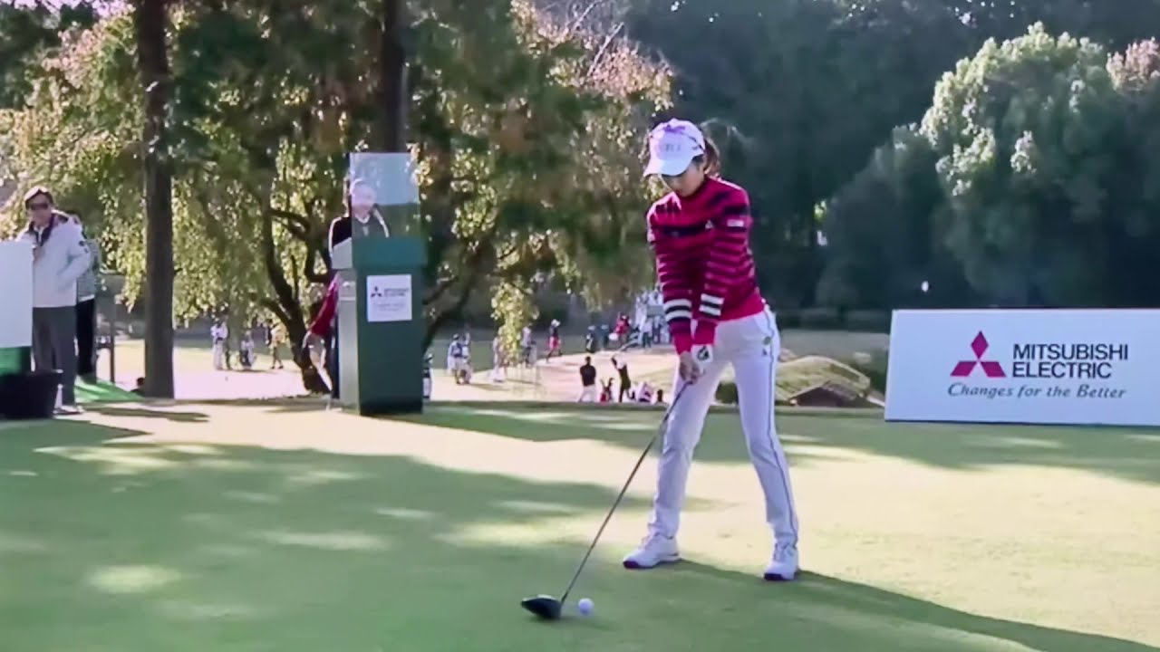 安田祐香 ゴルフ スイング