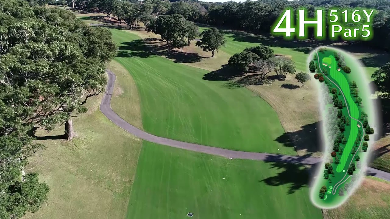 小笠コース4番ホール：チャンピオンコース