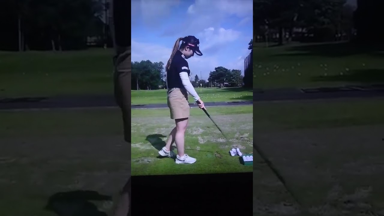 西村優菜  練習中  日本女子オープンゴルフ  #shorts #ショート #西村優菜