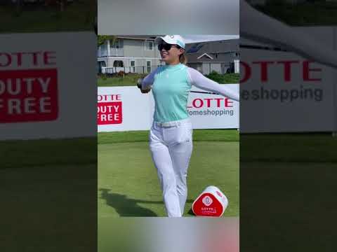 パワーヒッター「渋野日向子」ファンタスティックスイングモーション,Power Hitter "Hinako Shibuno" Pre-Shot Routine & Power Swing 2023