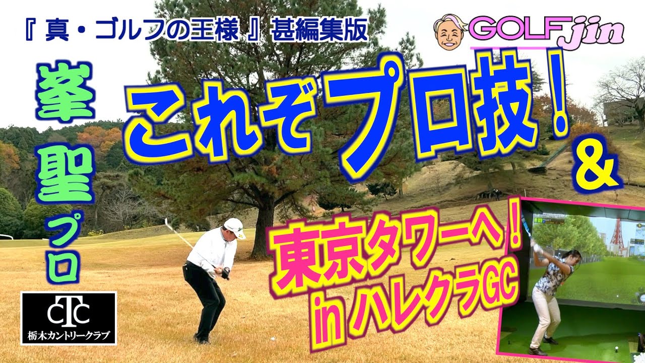峯聖プロ、これぞプロ技！＆東京タワーに向けて！ in 栃木カントリークラブ東5番⑧『真・ゴルフの王様』甚編集版