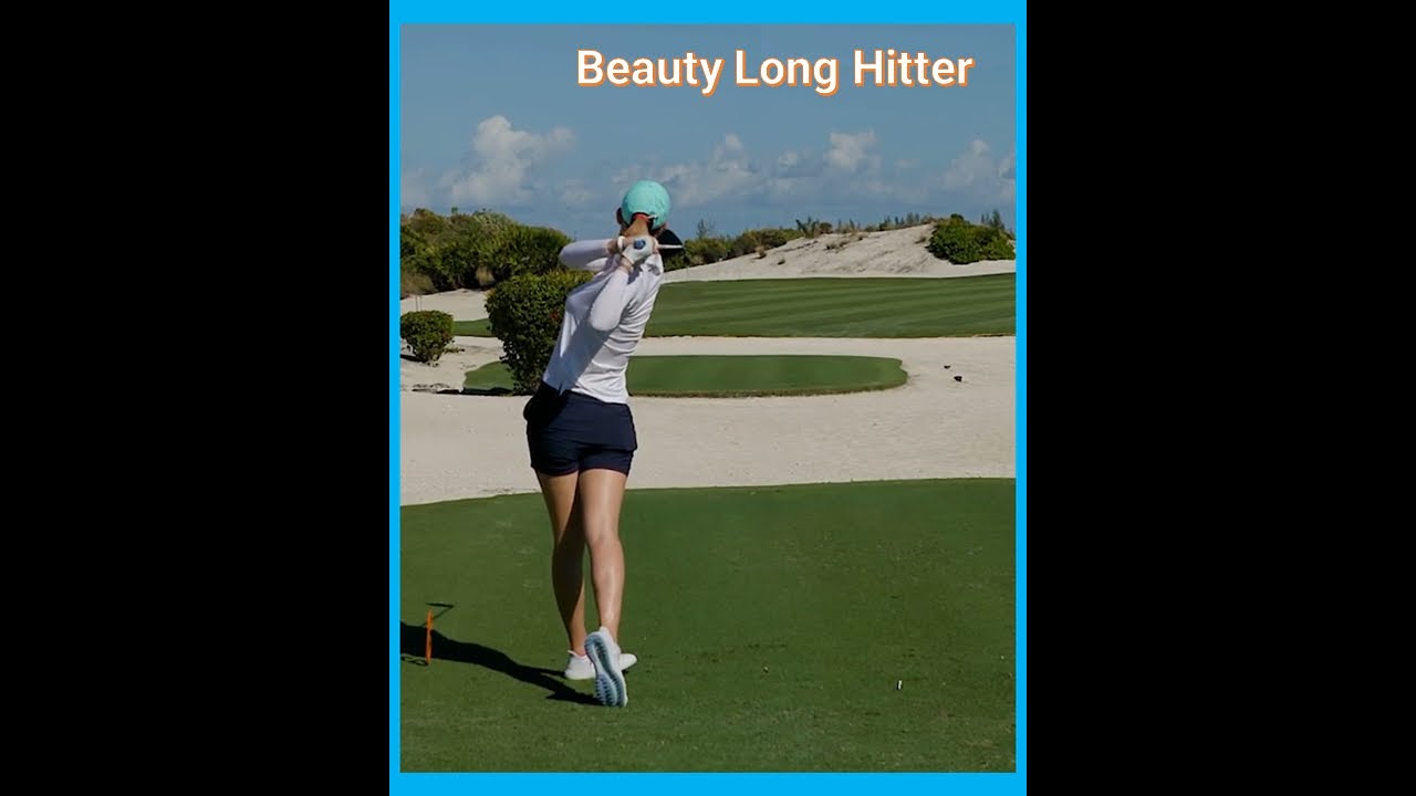 [Shorts] 원조 미녀🔥장타자 "미쉘 위" 파워 스윙모션, Beauty Long Hitter "Michelle Wie West" Power Swing Motion