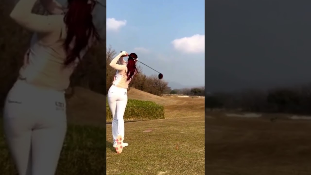 유현주프로 스윙영상  2가지 Yoo Hyun-joo, 2 professional golfer swing videos ユ·ヒョンジュ、女子プロゴルファースイング映像2つです