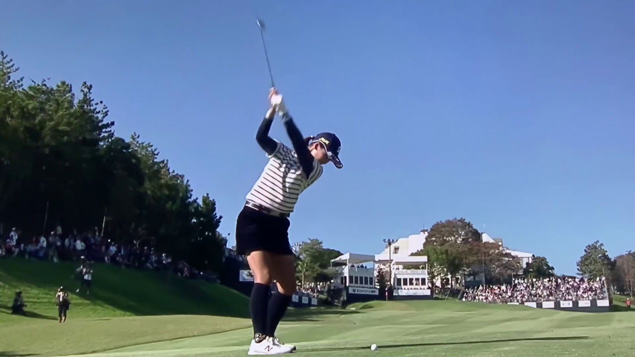 【ゴルフ】 松田鈴英 ナイスショット 2018 NOBUTA GROUP マスターズ GC レディス 最終日