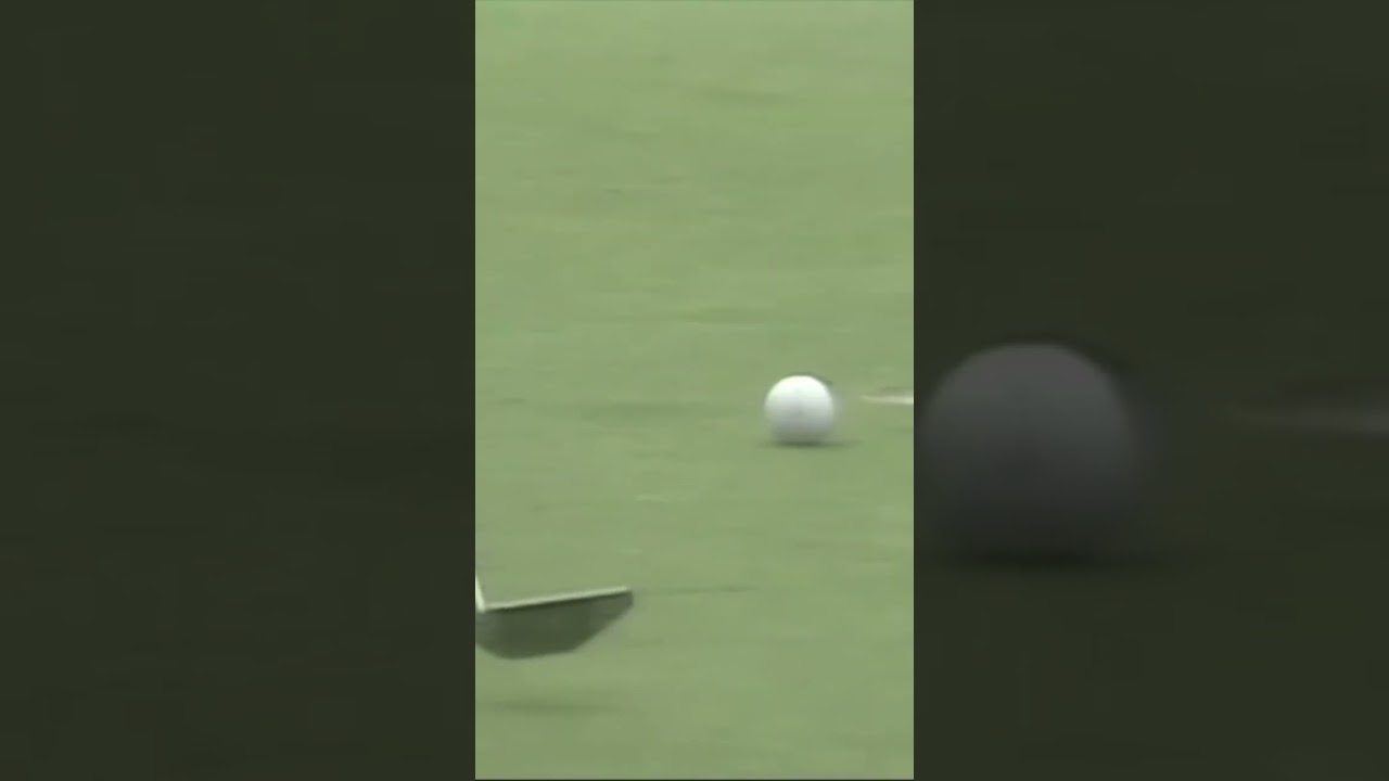 激レア映像‼️ ヒゲを生やしていた時の〝ジャンボ尾崎プロ〟サンクロレラクラシックプレーオフのウイニングパット#golf #ジャンボ尾崎 #パーシモンhage