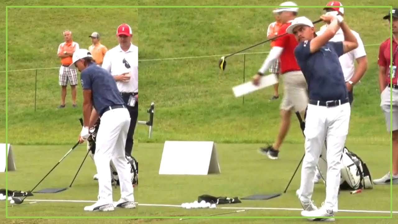 Watch RICKIE FOWLER Golf Swing On The Range (2019)