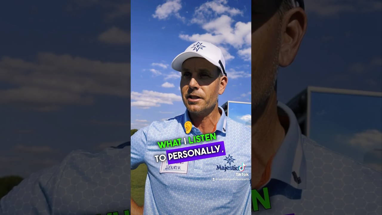 Here’s what Henrik Stenson thinks about music on the course #golf #livgolf #golfpro