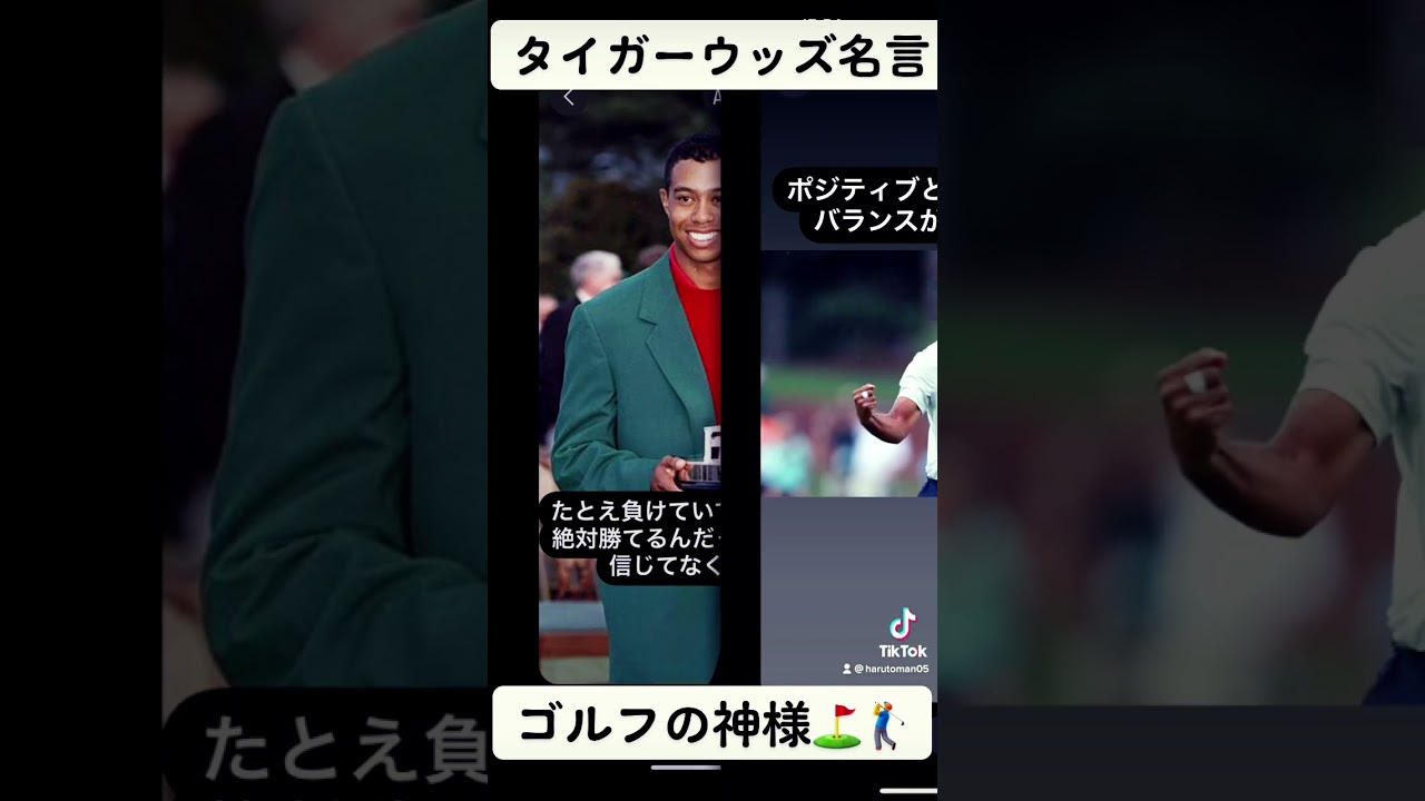 タイガーウッズ名言‼️❗️‼️ #ありがとう #american #幸せ #リラックス #ゴルフ#タイガーウッズ #癒し #毎日投稿 #レジェンド #india #ハルトマン