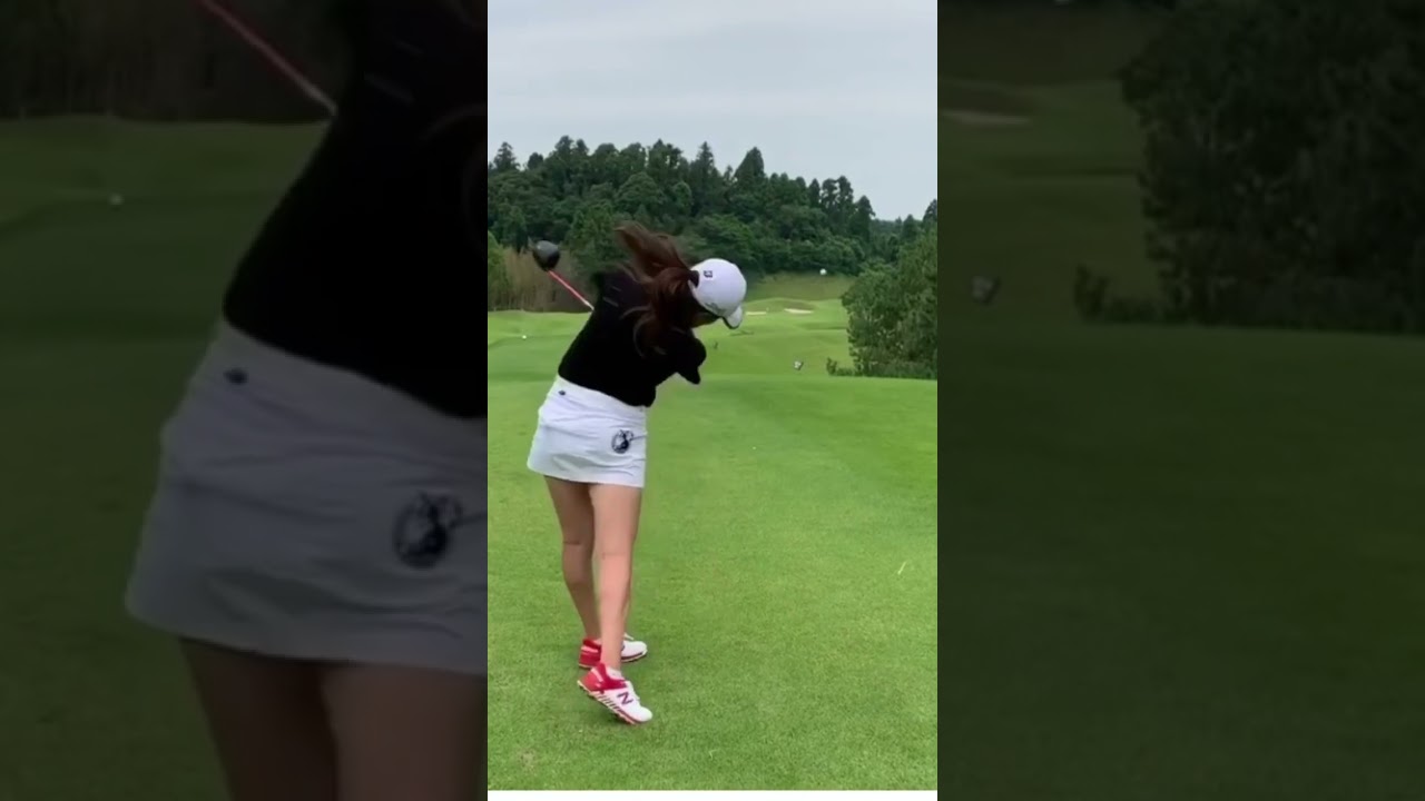 稲見萌寧 フェードスイング #女子プロショート動画 #ゴルフスイング #ゴルフ女子 #シャローイング #シャロースイング #shorts