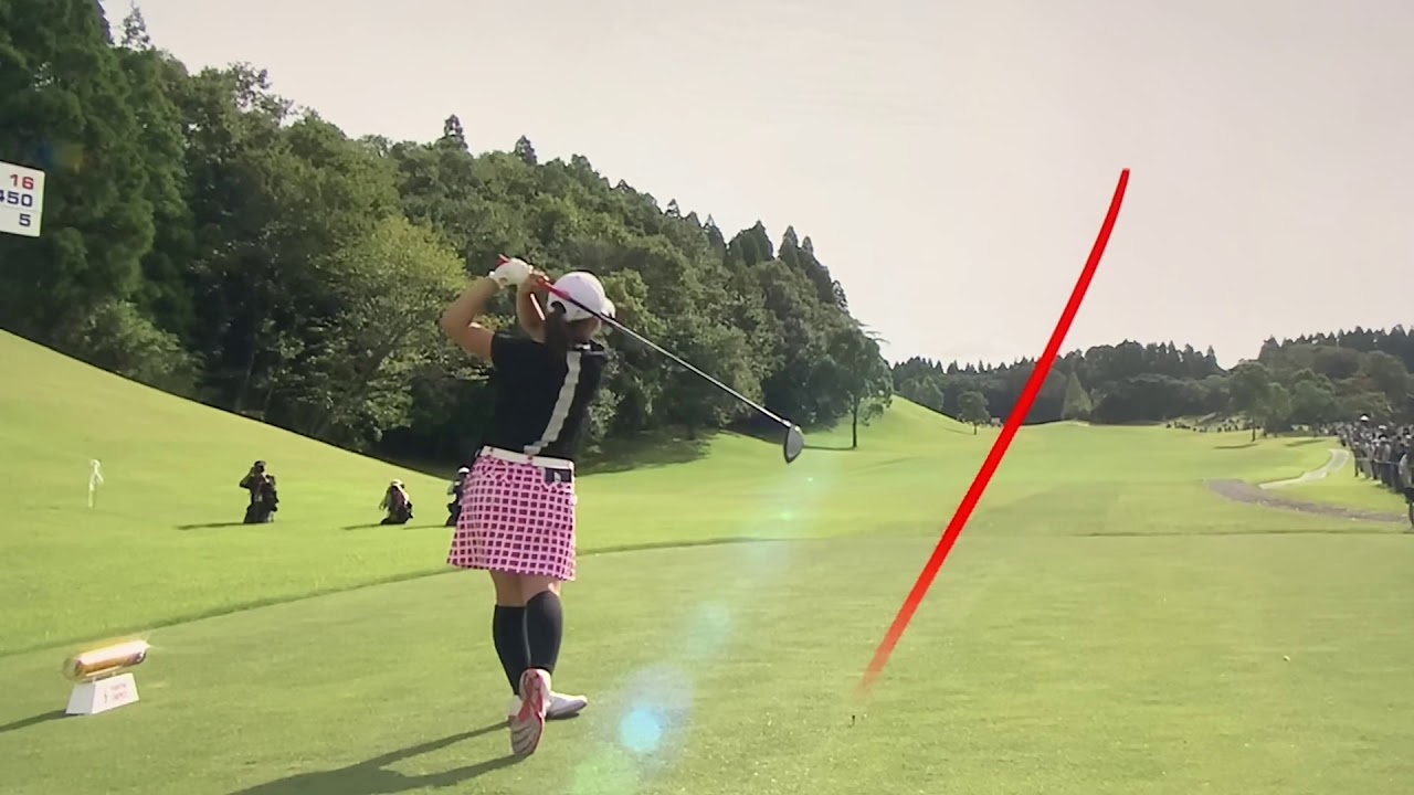 【ゴルフ】 古江彩佳 ナイスショット 2019富士通レディース 最終日