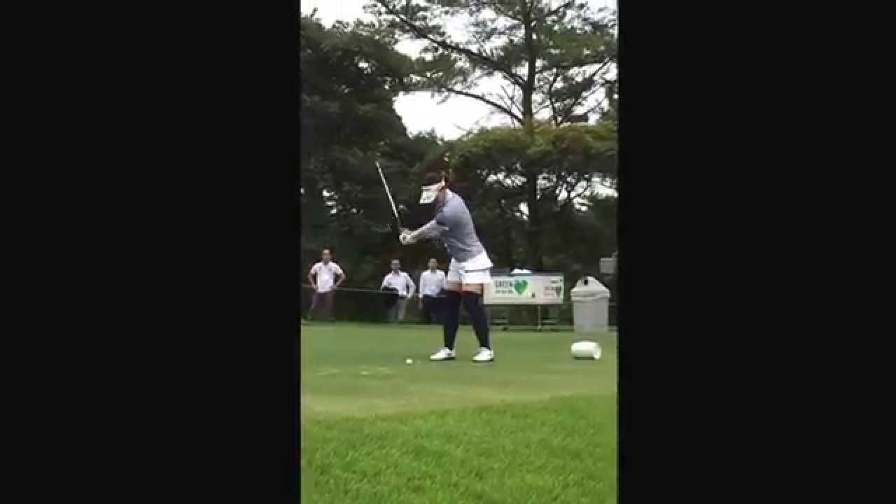 森田理香子選手　ショートホール　アイアンショット　Suntory  Ladies Open Pro-Am Charity Tournament  2014