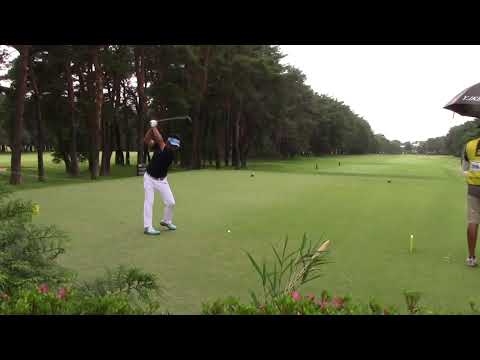 池田勇太　ぶっぱなしドライバーショット　マジまっすぐ　300ヤード越え？メチャ飛んでる～　カッコイイー　＃ゴルフパートナーPRO-AM　＃取手国際ゴルフ俱楽部　＃2023