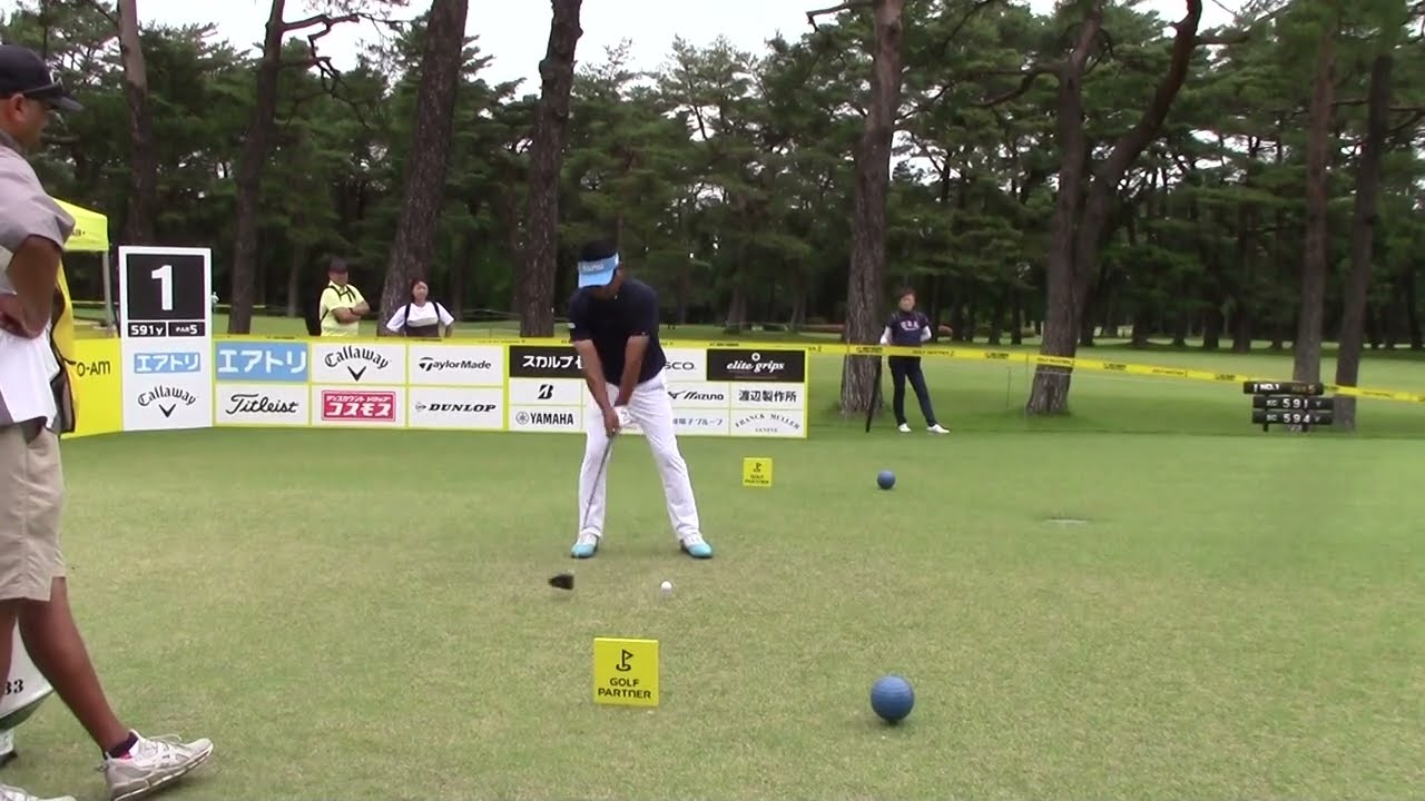 池田勇太　貫禄のティーショット　1Wドライバーショット　ティーショット　余力たっぷりの1日7アンダー　＃ゴルフパートナーPRO-AM　＃取手国際ゴルフ俱楽部　＃2023