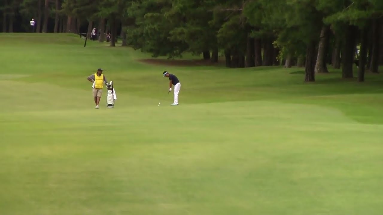 池田勇太　ピンデッドのセカンドショット　ピンしかみえない　ピン筋　余力たっぷりの1日7アンダー　＃ゴルフパートナーPRO-AM　＃取手国際ゴルフ俱楽部　＃2023