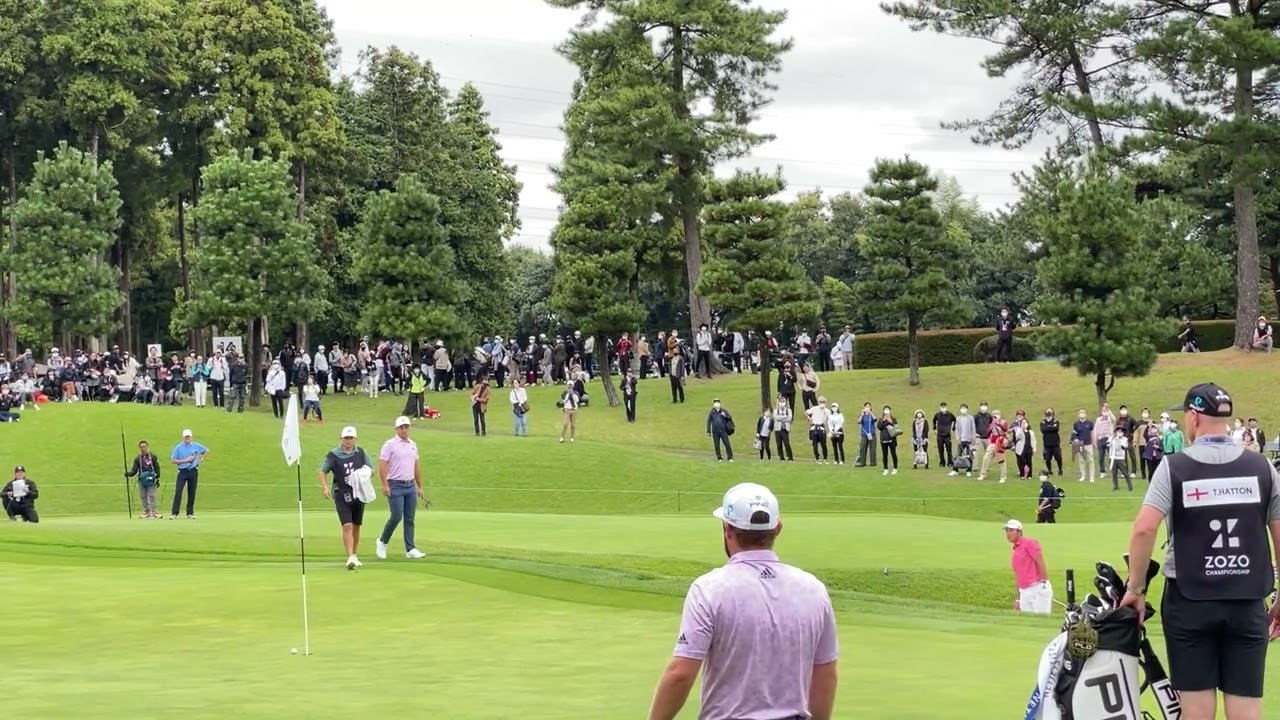 【ZOZOチャンピオンシップ】Hideki Matsuyama松山 英樹 ベタピンすぎるナイスアプローチ　日本人最初のマスターズ優勝者