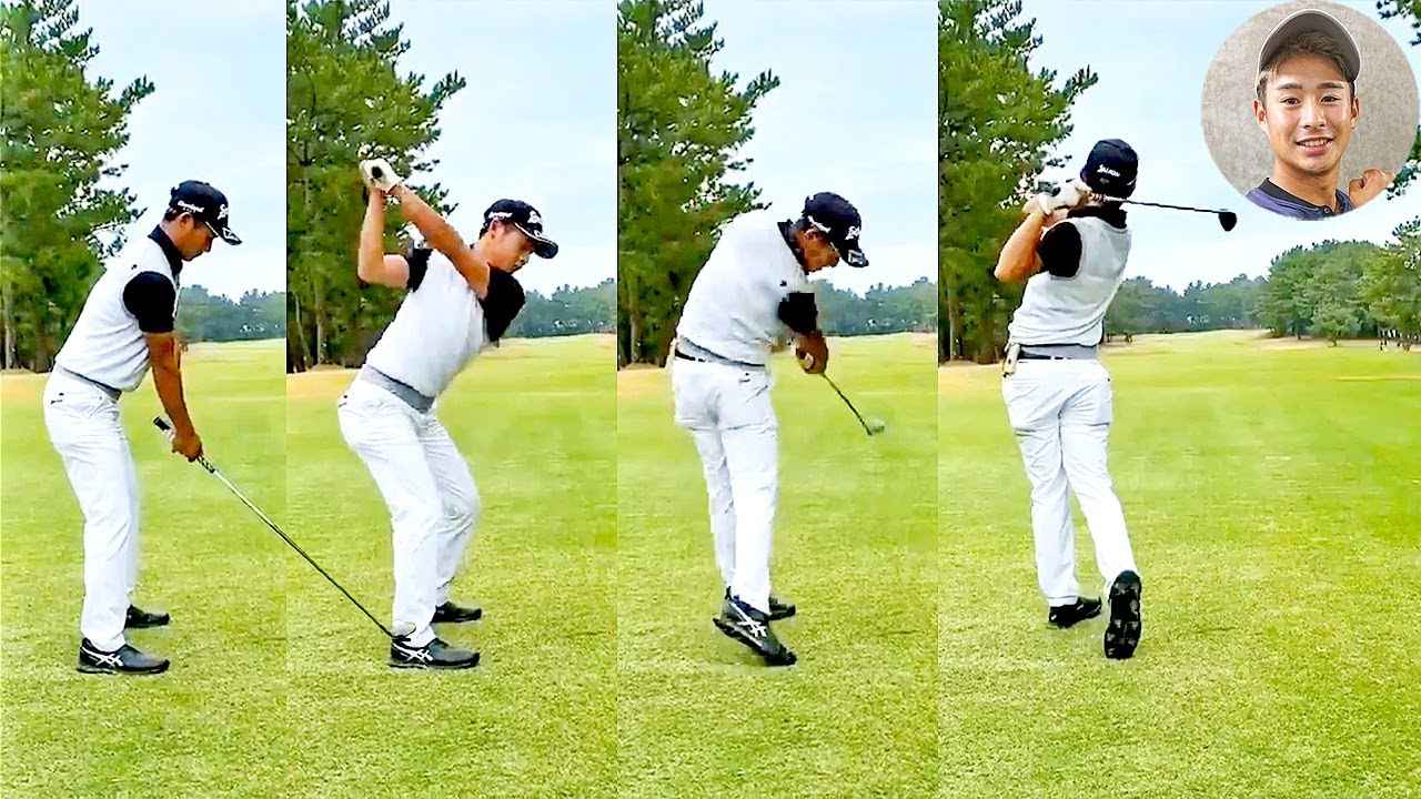 片岡尚之 Naoyuki Kataoka プロゴルファー DRIVER SHOT SLOW MOTION !!!