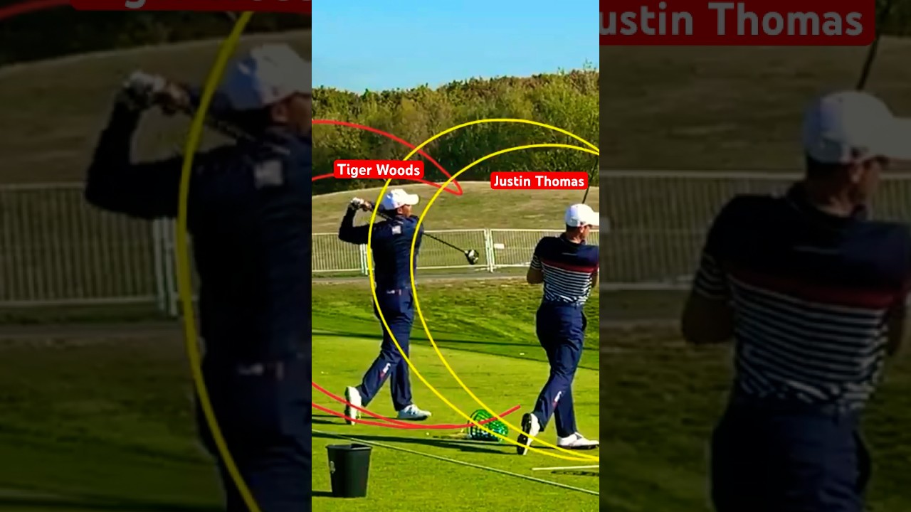 Tiger Woods and Justin Thomas. Ryder Cup, Team USA