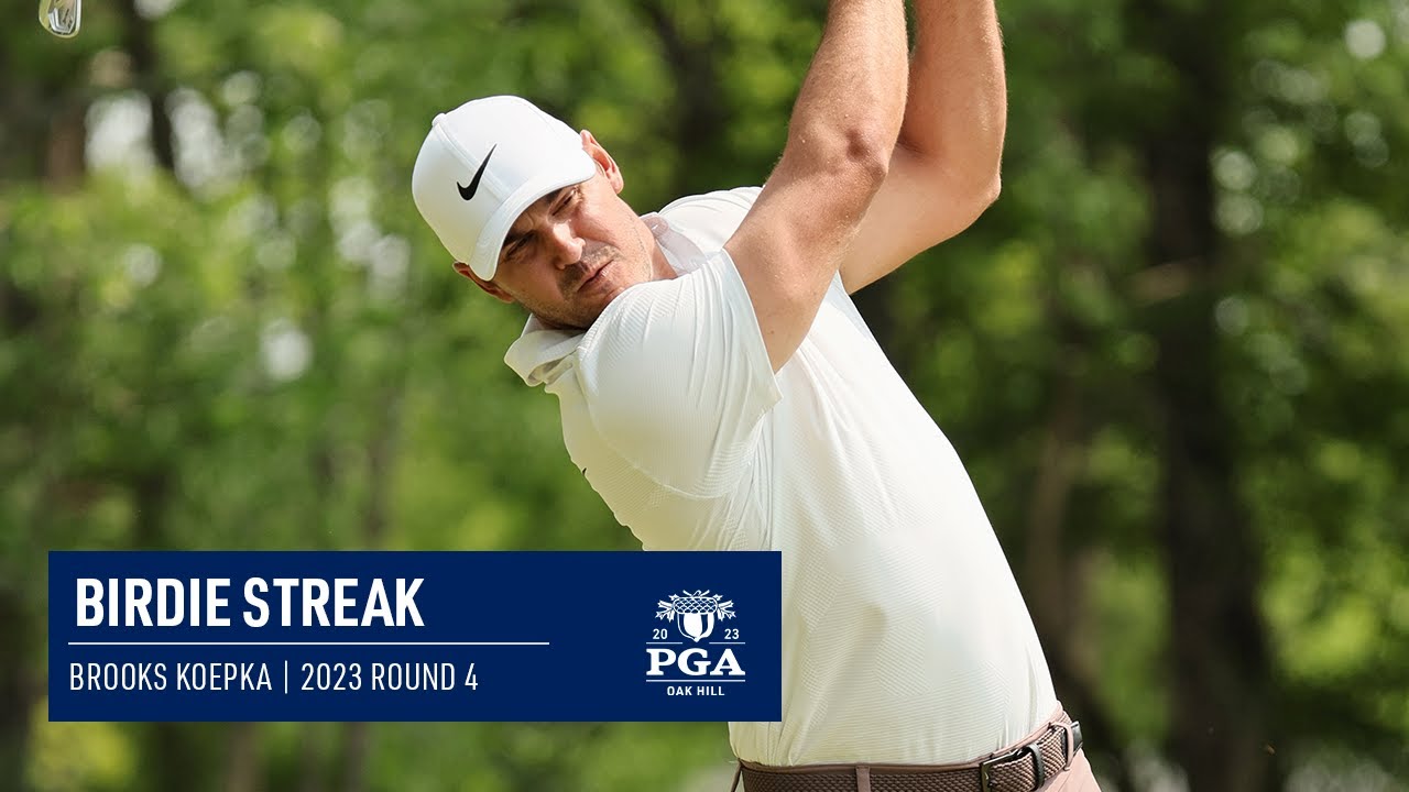 Brooks Koepka Makes 3 Consecutive Birdies | 2023 PGA Championship