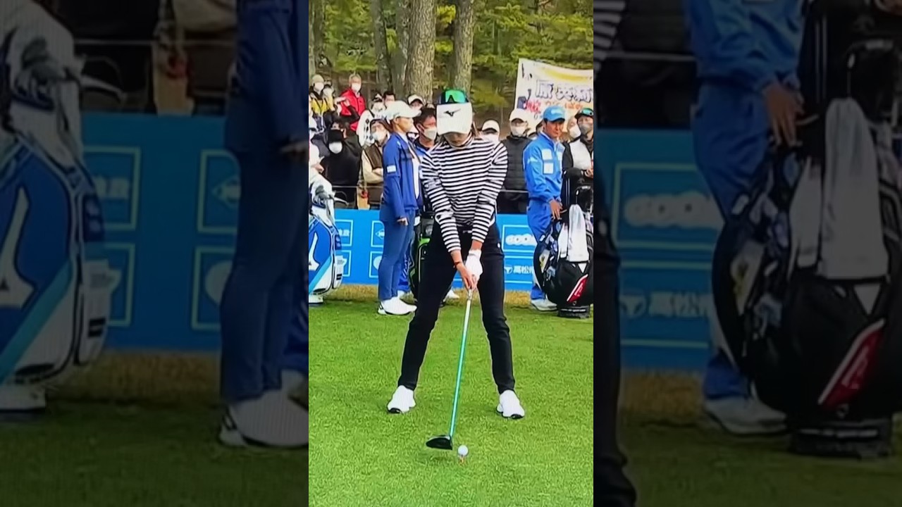 【原英莉花】スイングスローモーション｜#golf #golfswing #原英莉花