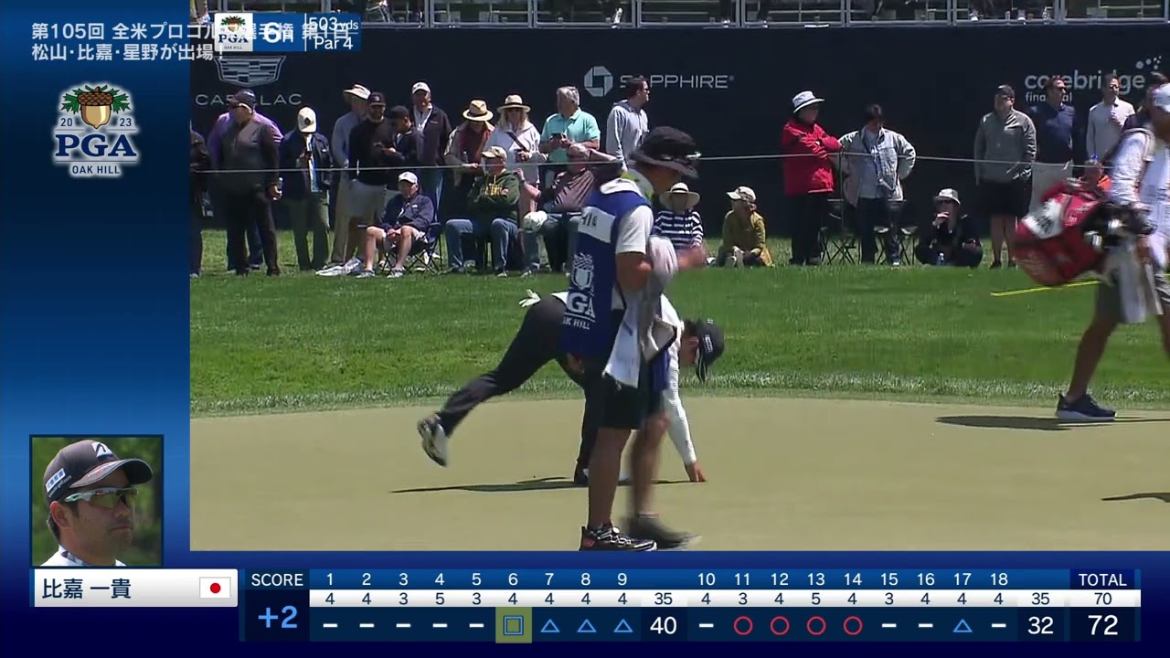 【無料独占生放送！】全米プロゴルフ選手権　2023　1日目　比嘉選手ハイライト