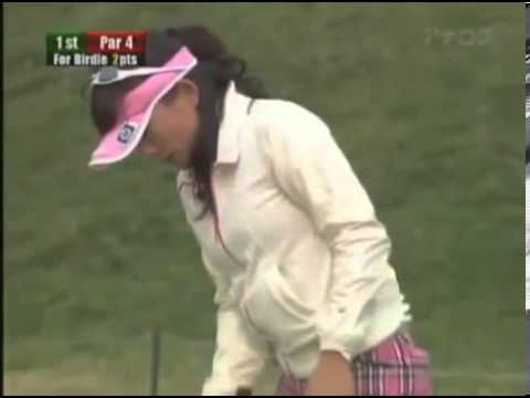 女子プロゴルファー有村智恵 バーディーパット