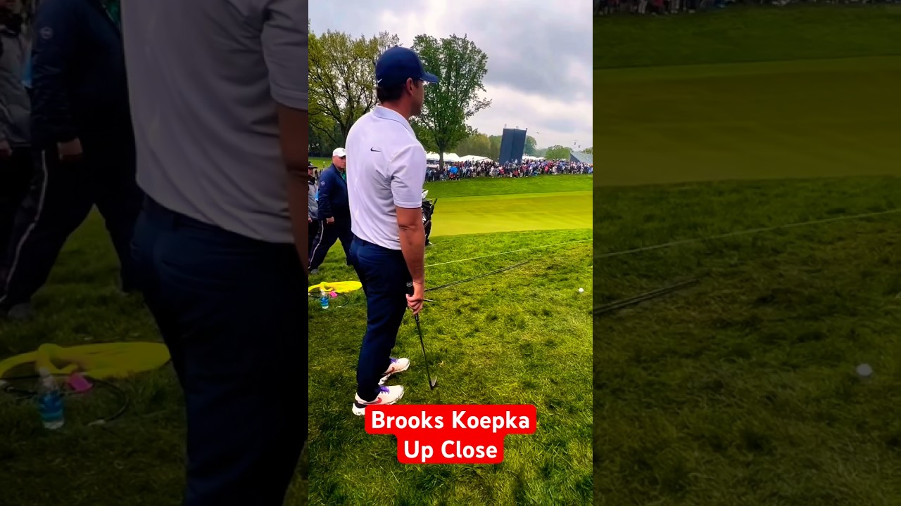 Brooks Koepka up close at the PGA Championship 🔥🔥