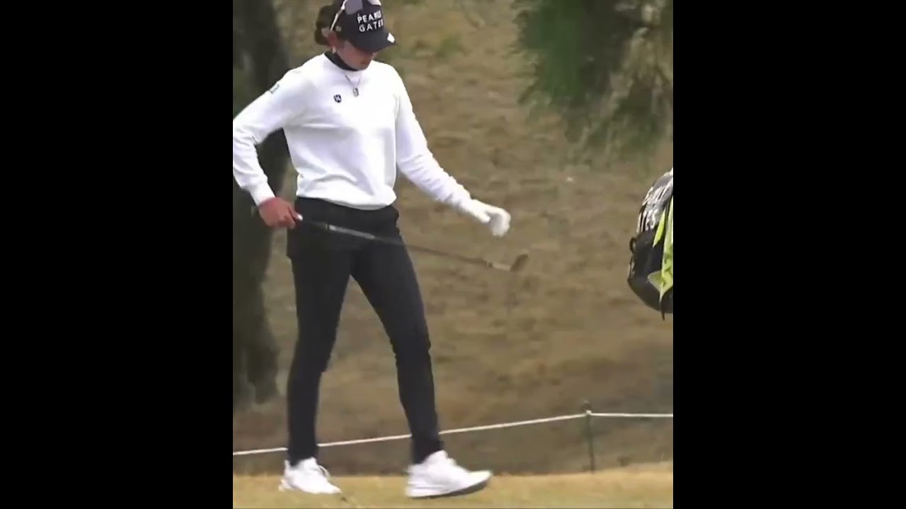 【原英莉花 ドライバーでミスしてもしっかりリカバリー】ゴルフ　スイング　ゴルフスイング　初心者　スロー　スローモーション　アイアン　女子プロ　MCS　2023.05 #shorts