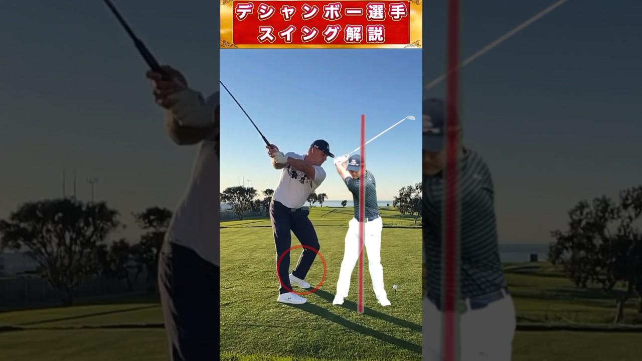 デシャンボー選手の飛距離がでるドライバースイングを1分で解説！ #shorts #ゴルフスイング #golf