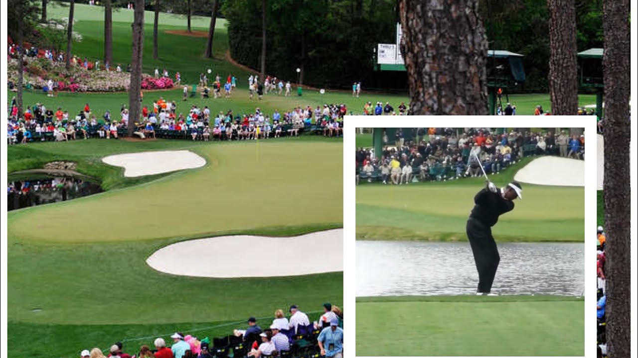 Vijay Singh water skim hole in one Augusta ACE