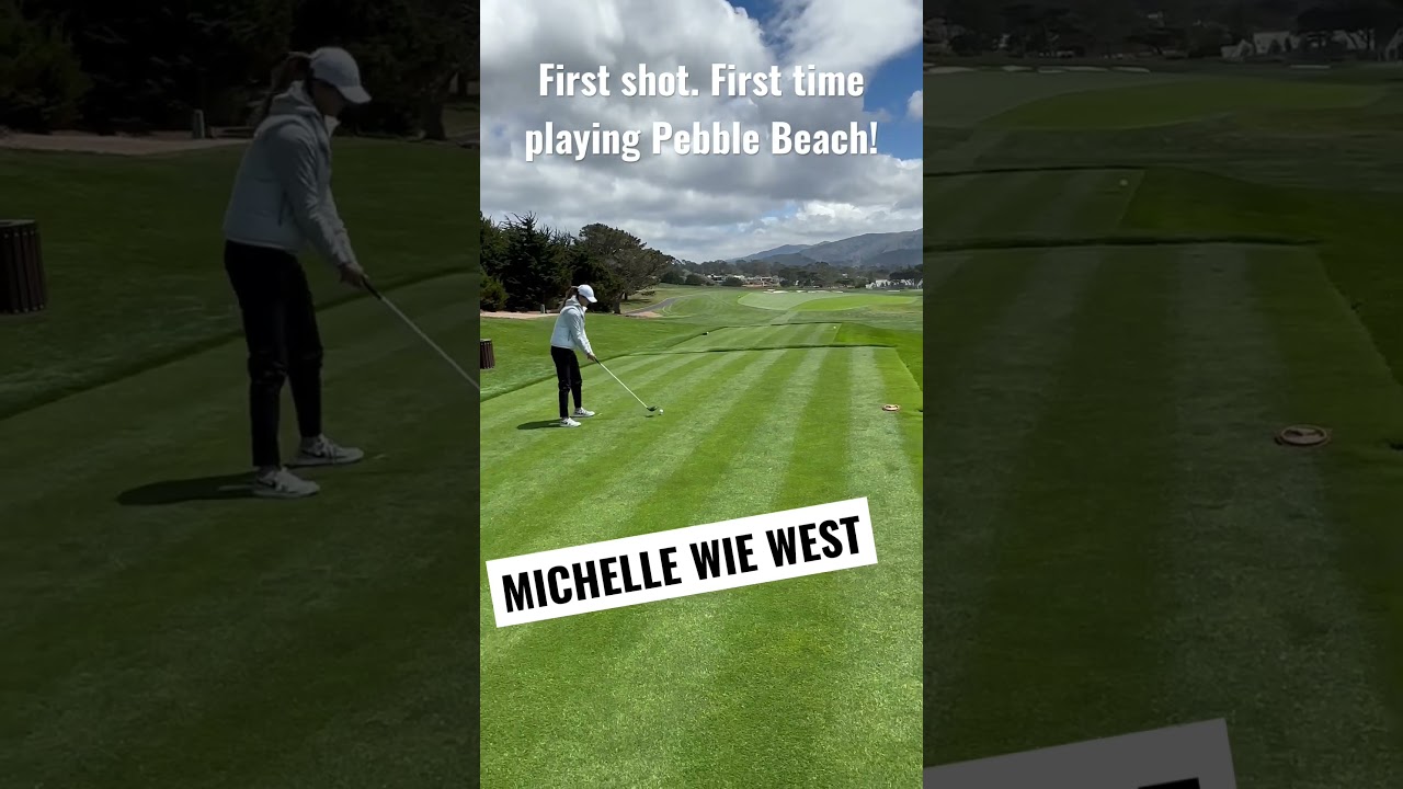 Believe it or not Michelle Wie had never played  until today!