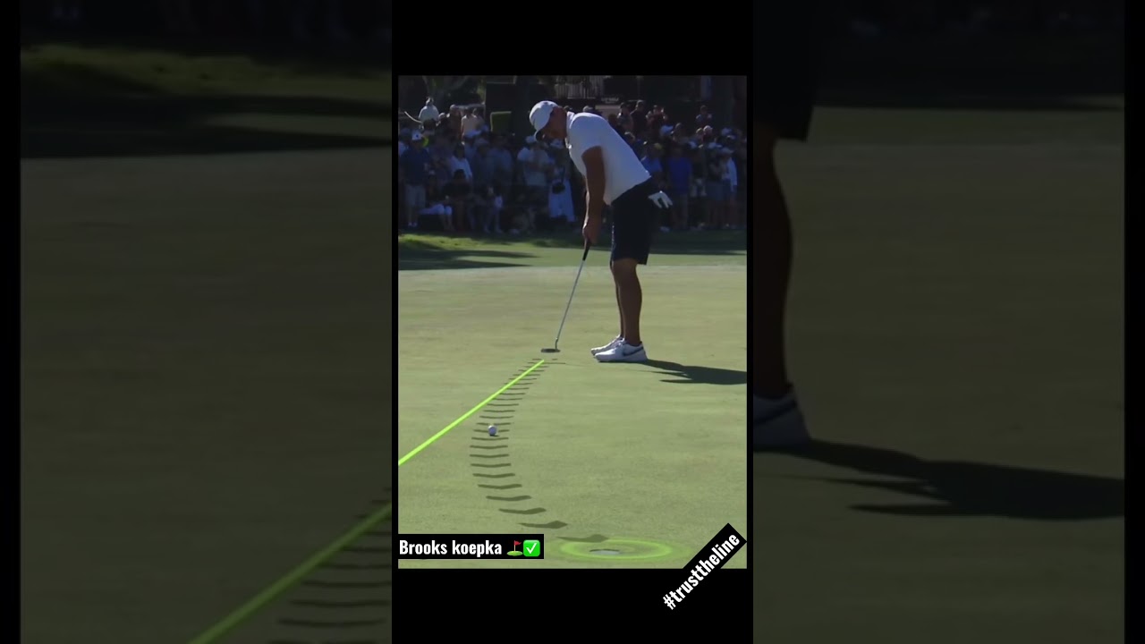 TRUST THE LINE! Brooks Koepka did! #golf #putting #livgolf