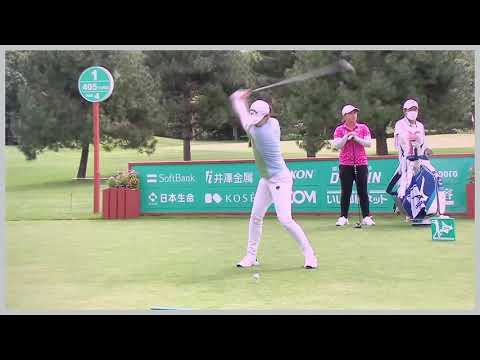 【ゴルフ】 柏原明日架　スイング