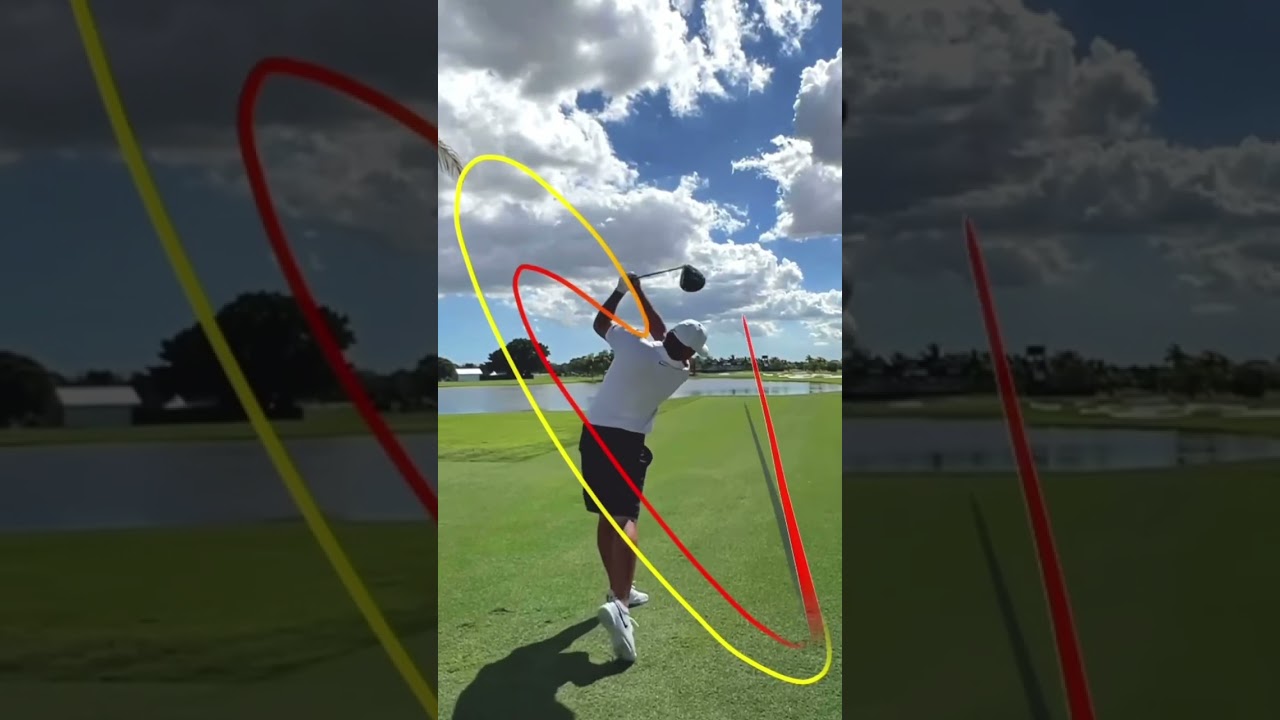 Brooks Koepka swing face on and down the line