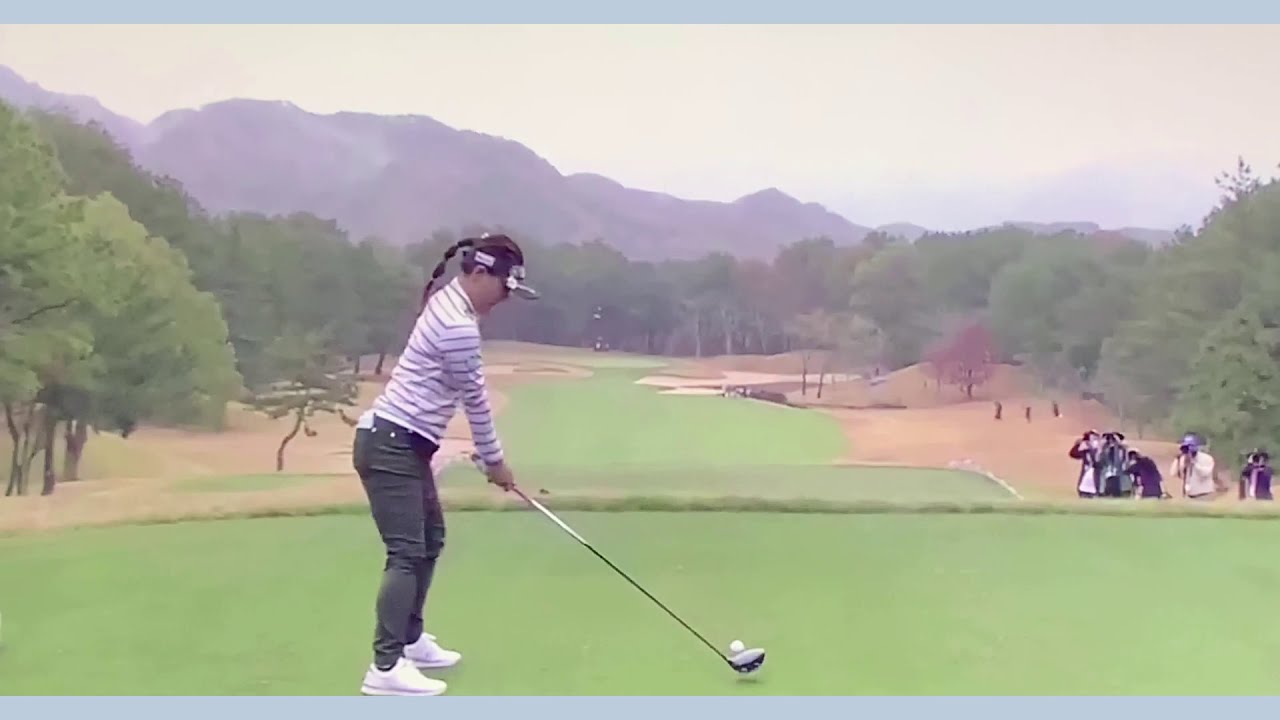 有村智恵 ゴルフ スイング