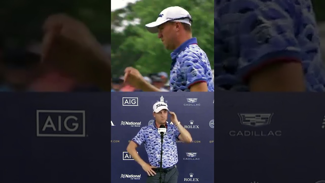 Justin Thomas is All 😄 After a Birdie on 9