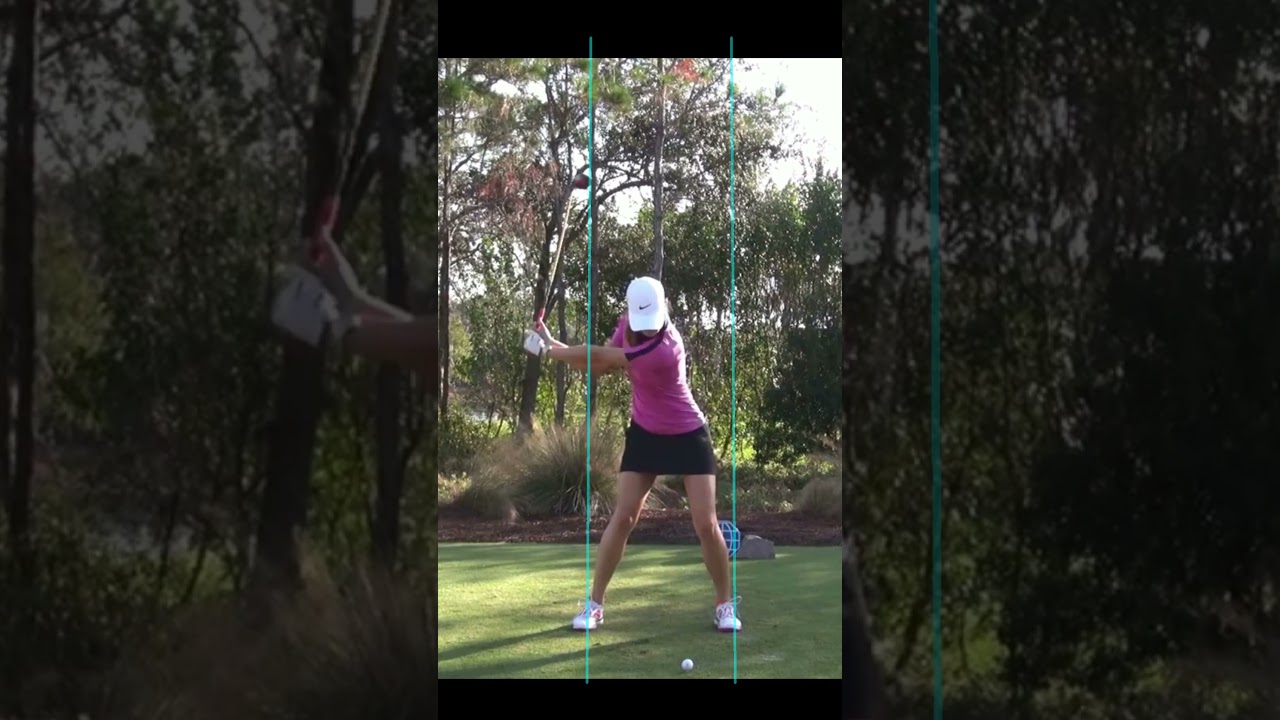 MICHELLE_WIE Golf Swing AI Analysis, slow motion, skeleton / 미쉘 위 골프 스윙 슬로우 모션 01
