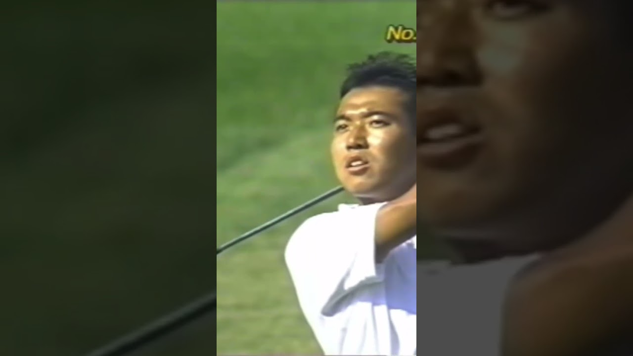 学生の頃の〝片山晋呉プロ〟1993年日本オープン #golf #片山晋呉 #アイアンショット  #ゴルフスイング